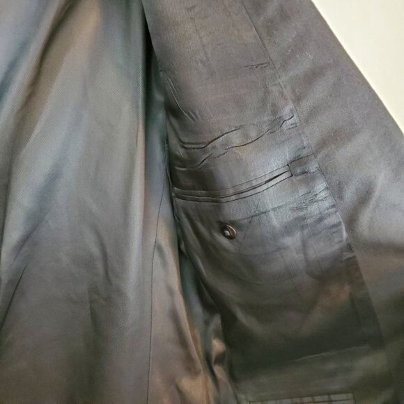 Oscar de la Renta 2-button notch lapel blazer - Picture 6 of 9